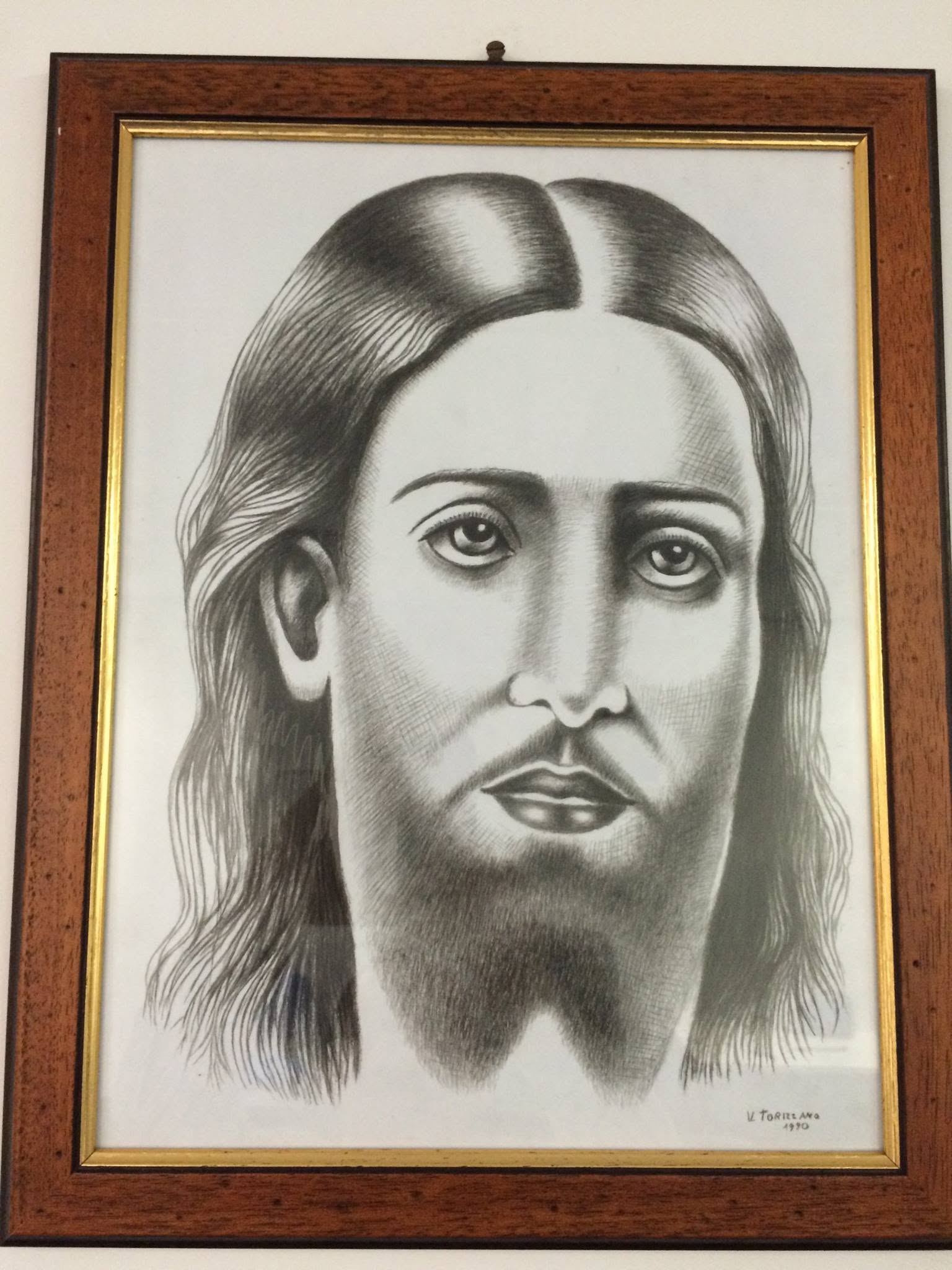 A gift to Rick Collingwood from the magnetist Virgilio Torrizano, R.I.P. A framed pencil drawing, signed and dated 1990.