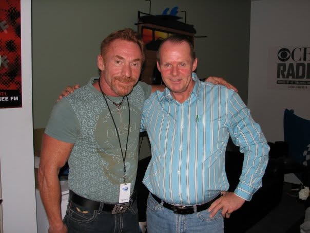 Rick Collingwood with Danny Bonaduce in Los Angeles.
