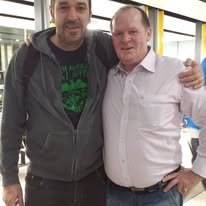 Rick Collingwood with Reg Blackwood.