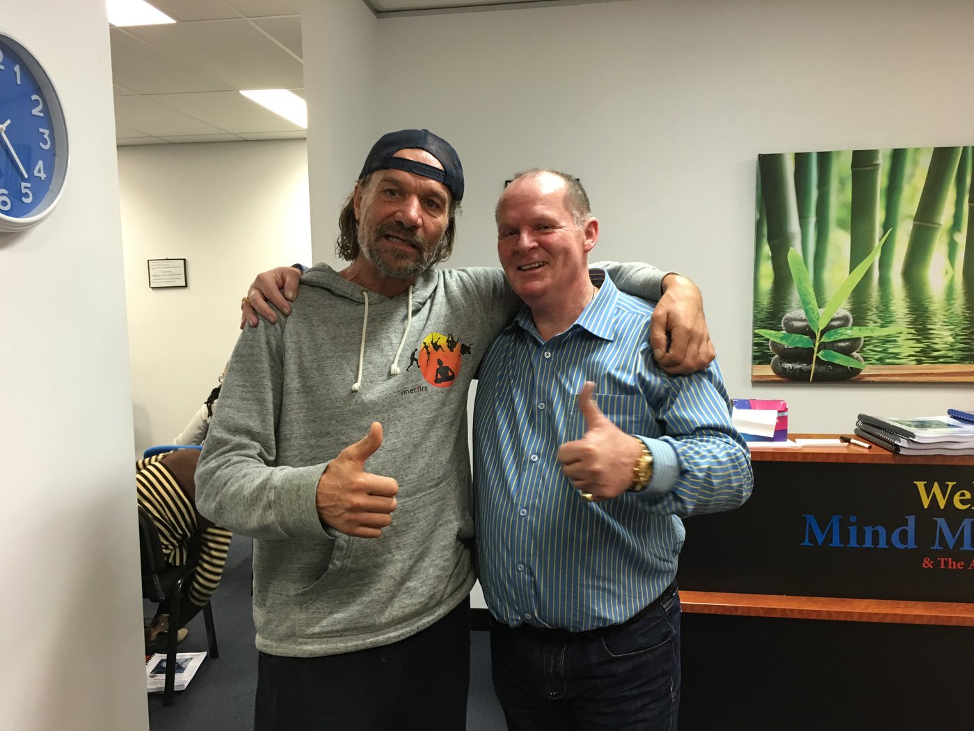 Rick Collingwood with Wim Hof.