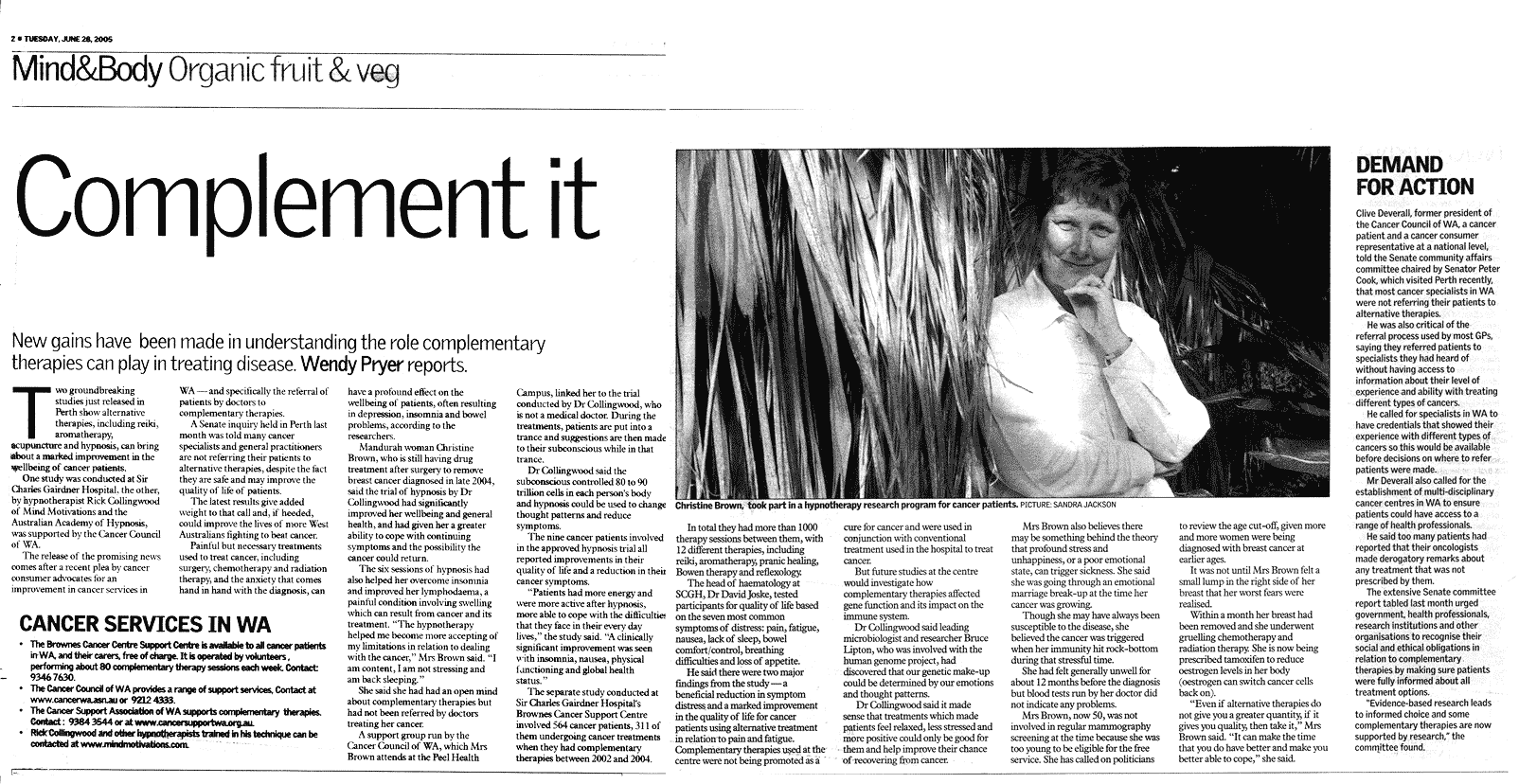 Complement It Cancer Article