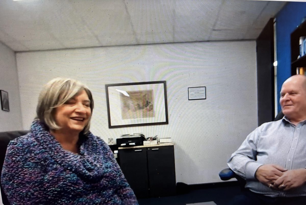 Rick Collingwood and Ines Simpson in conversation